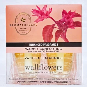 2 REFILLS Bath Body Works VANILLA PATCHOULI Wallflower Bulb - Picture 1 of 3