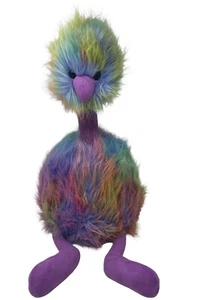 JellyCat Large Rainbow PomPom Ostrich Emu Plush Toy 22” Stuffed Animal - Picture 1 of 8