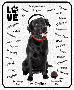 Labrador Black Dog Lovers Gift. Unique non-slip Mouse Mat for Office and Home. - Picture 1 of 2