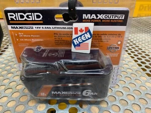 RIDGID CANADA 18V 6.0 Ah MAX Output Lithium-Ion Battery - Picture 1 of 18