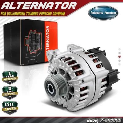 Alternator for Volkswagen Touareg 2011-2013 Porsche Cayenne V6 3.6L 220A 12V CW - Image 1 of 4