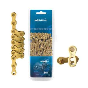 Gold 12 Speed e-Bike Chain e12 eBike Chains f Bikes eBike Accessories 136 Links - Picture 1 of 4