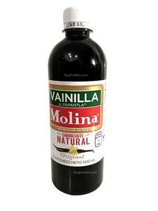 3-Pack Vainilla Molina Mexicana 100%  500ml/16.8 Oz Vanilla Molina - Picture 1 of 3