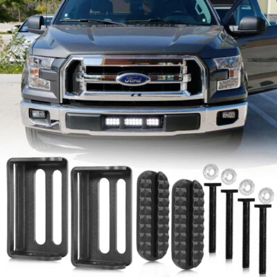 For 2015-2020 Ford F-150 Bumper Grille Mount Brackets 10 12 20 in LED Light Bar - Image 1 of 4