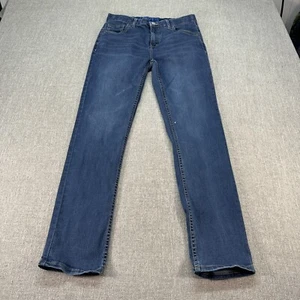 Levis 502 Jeans Boys 18 Regular 29x30 Blue Slim Straight Stretch Medium Wash - Picture 1 of 10