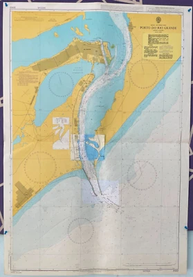 Admiralty 2002 BRAZIL SOUTHERN COAST PORTO DO RIO GRANDE Map Chart Maritime Wall - Image 1 of 4