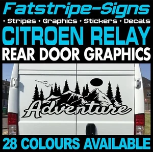 to fit CITROEN RELAY ADVENTURE MOUNTAINS STICKERS GRAPHICS CAMPER VAN MOTORHOME - Picture 1 of 2