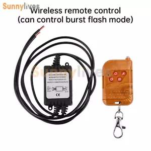 Modulo Regolatore Strobo Wireless Auto 16 Modalità Lampeggiante 12V Regolatore Luce Auto - Foto 1 di 21