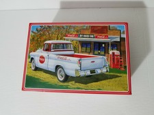 1955 Chevy Cameo Pickup Coca-Cola AMT1094/12 w/ Die Cast Vending Machine & Dolly