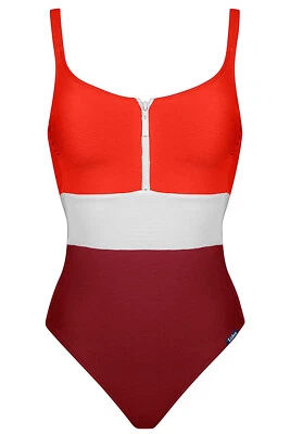 Lidea Contrast Badeanzug Color Blocking Dessin Medium Support wattierte Cups B C - Bild 1 von 2