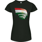 Curled Tajikistan Flag Tajik Day Football Womens Petite Cut T-Shirt
