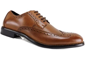 Stacy Adams Herren Garrison Budapester Oxford-Schuhe hellbraun Kalbsleder Größe 7 M - Bild 1 von 6