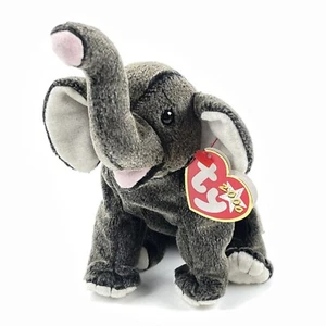 TY Beanie Baby TRUMPET the Elephant Bean Bag Plush Stuffed Animal Toy New - Picture 1 of 7