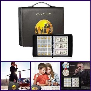 Coin Collection Holder Album Book for Collectors,200 Pockets Coins Collecting - Picture 1 of 7