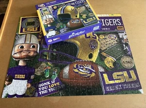 LSU TIGERS Football JIGSAW PUZZLE 500pc GEAUX FAN Mike 24" x 18" - Picture 1 of 1