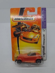 Matchbox 2006 MBX Metal #17 Orange Plymouth Prowler J6325 New On Card Rare 1:64 - Picture 1 of 10