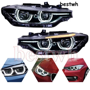 For BMW 3 Series F30 Headlamps 12-16 HID Projector LED DRL Replace OEM Halogen - Picture 1 of 20