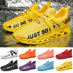 yellow athletic shoes