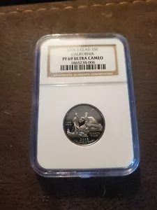 2005 S SILVER PROOF CALIFORNIA STATEHOOD QUARTER NGC PF69 ULTRA CAMEO - Picture 1 of 2