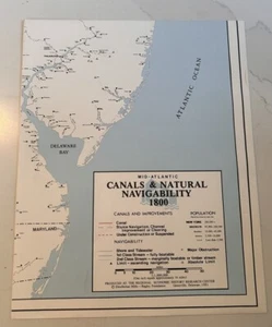 Canals & Natural Navigability Maps, 4 pcs, 1800 to 1860 - Picture 1 of 8
