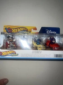 Hot Wheels Disney Racers Verse 4pk Mickey, Vanellope, Stitch & Hiro with Baymax - Picture 1 of 10