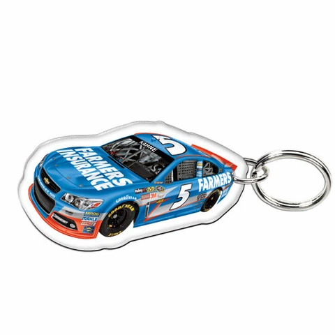 KASEY KAHNE #5 FARMERS INSURANCE NASCAR PREMIUM ACRYLIC MIRROR BACK KEY RING Cover
