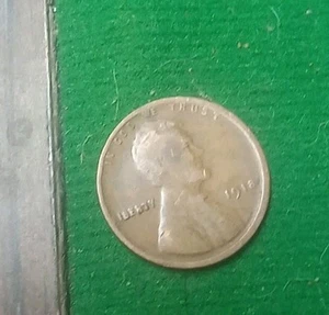 1918 Wheat Penny, No Mint Mark, Mistrike ERROR, Lip Extends Over E Pluribus Unum - Picture 1 of 6