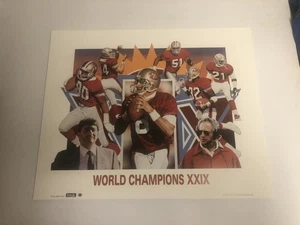Daniel Smith Signed Limited Edition Litho Steve Young 49ers World Champions XXIX - Bild 1 von 1