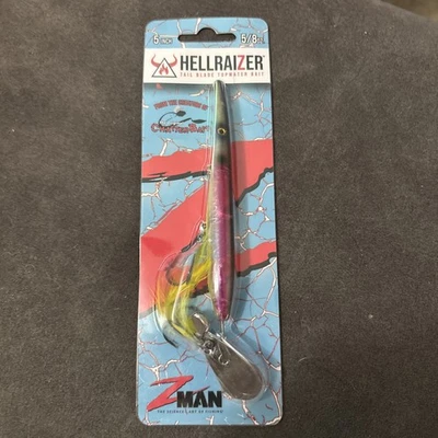 Zman Z-Man Hellraizer 5/8 OZ hoja trasera Topwater púrpura muerte Foto 1 de 3