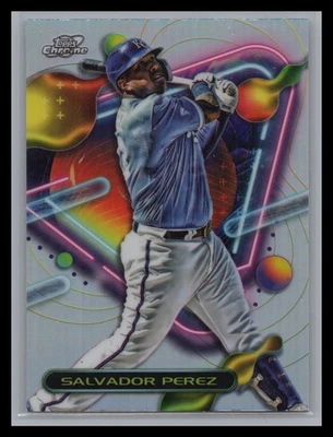 2023 Topps Chrome Cosmic #173 Salvador Perez Refractor Parallel KC Royals - Image 1 of 2