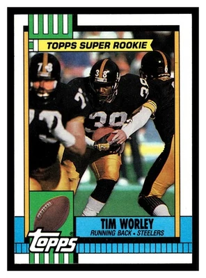 Tim Worley #175 1990 Topps Pittsburgh Steelers - Image 1 of 2