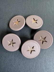 Christian Dior buttons 5 pieces Resin 25mm - Picture 1 of 3
