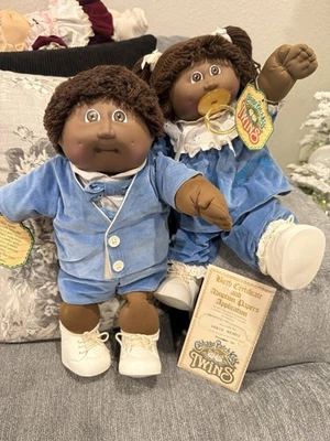 Parche de col afroamericano niños gemelos Cpk Hm 4 y 2 Foto 1 de 4