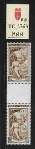 TC_1767_BIS. TRIESTE FTT. Par de canaletas de 40 liras 1950 "ITALIA LAVORO". MNH - Imagen 1 de 1