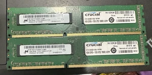 Micron 8GB (2x4GB) 2Rx8 PC3L-10600U DDR3-1333MH Desktop RAM MT16KTF51264AZ-1G4M1 - Picture 1 of 6