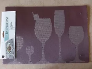 Placemats - dining table or kitchen, reversible, PVC vinyl, set of 4, FREE SHIP - Picture 1 of 4