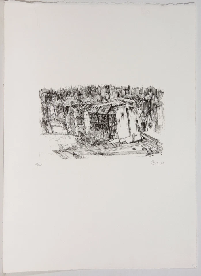 Rüdiger Pauli / Lithographie von 1980 /  90  Exemplare/ handsigniert - Bild 1 von 1