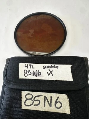 Tiffen 4 1/2” 85N6 Filter (scratches) - Image 1 of 3