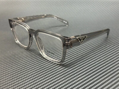 PRADA PR 08ZV 18S1O1 Transparent Grey Men's 54 mm Eyeglasses - Image 1 of 4