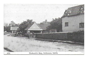 Blacksmiths Shop Sicklesmere Suffolk Postcard F G Pawsey & Co 1686 - Picture 1 of 2