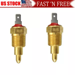2x 185 -200 Degree Electric Engine cooling Fan Thermostat switch NPT 3/8" Inch** - Picture 1 of 8