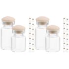  32 Pcs Mini Glass Jars with Lids Small House Accessories Props