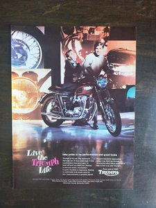 Vintage 1968 Triumph Motorcycle Full Page Original Ad 1223 - Picture 1 of 1