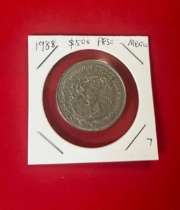 1988 $500 PESO MEXICO COIN - NICE WORLD COIN !!! - Picture 1 of 2