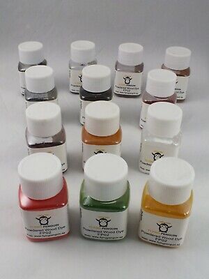 GUITAR WOOD DYE Water Soluble Powdered Stains For Electric Guitar, Luthier Tools • 8.59€