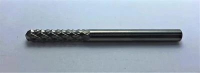 1/4" Diam Solid Carbide Diamond-Pattern Drill Point Burr End Router Bit - Image 1 of 2