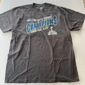 Camiseta del equipo NFL Seattle Seahawks Superbowl Champions para hombre talla XL calce carbón - Imagen 1 de 12