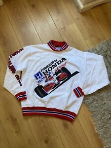 Honda Racing Vintage 80’s Speed Gear Large Size White Graphic Sweatshirt 