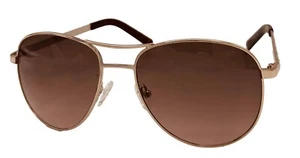 Guess Sunglass Mens Gold Metal Aviator, Brown Gradient Lens GF0408. 32F - Picture 1 of 12