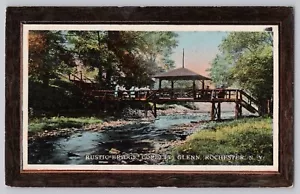 Postcard Rochester New York NY Rustic Bridge Corbetts Glen c1912 - Picture 1 of 2